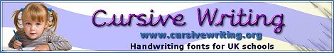 Handwriting fonts for UK schools