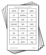 Reading Printables - High frequency words for Year 1 and 2
