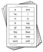 Reading Printables - Solity's 100 essential words
