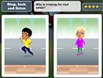 Road Safety Games - Think Stop Look Listen