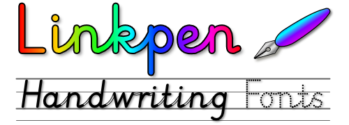 Linkpen fonts - handwriting fonts for UK schools