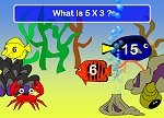 Multiplication Games - Underwater times tables